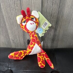 New Barkbox Jabari Giraffe Small Bark Dog Plush Stuffed Crinkle Squeaky Toy